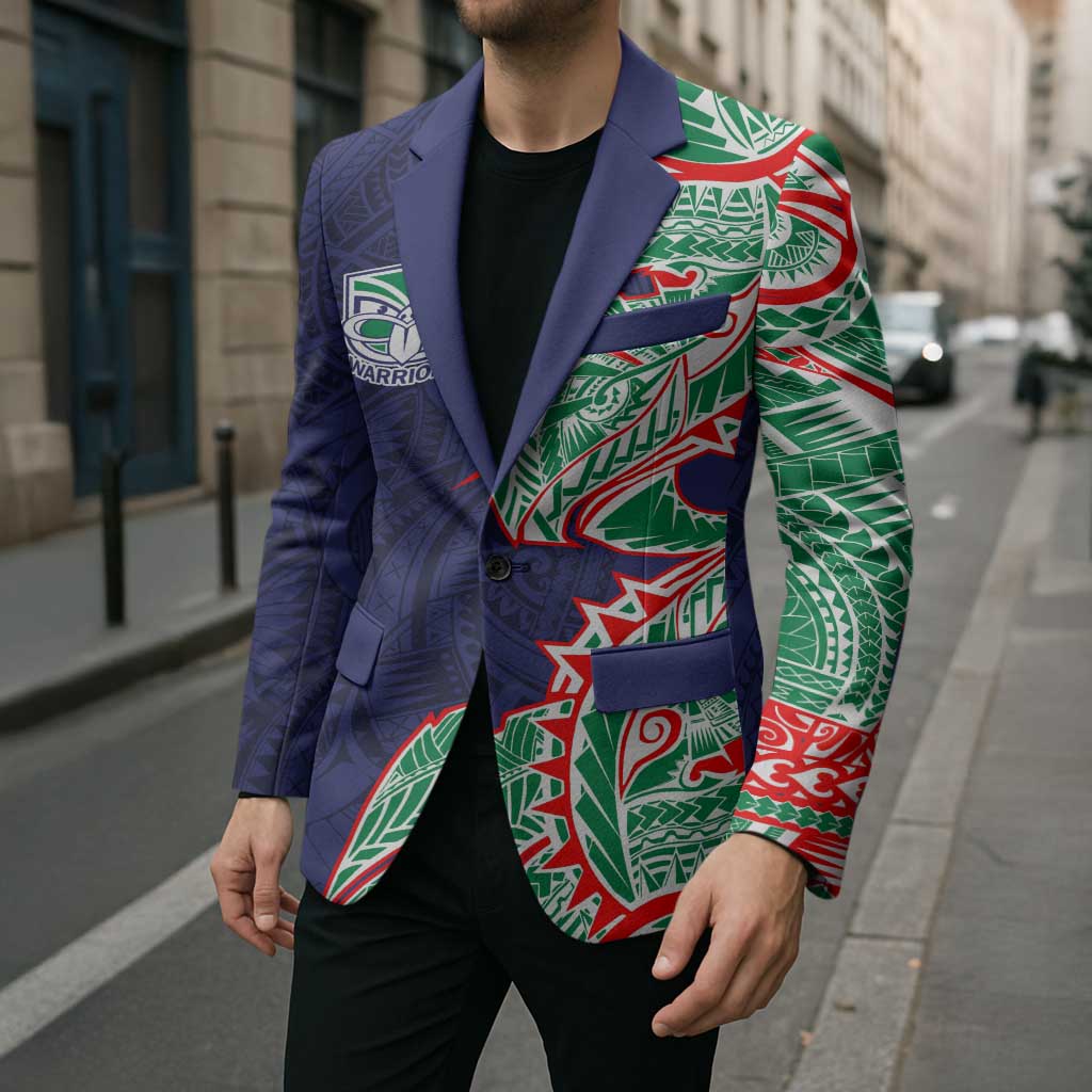 New Zealand Warriors Blazer Polynesian Tribal Tattoo Pacific Sport Art