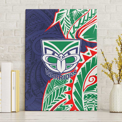 New Zealand Warriors Canvas Wall Art Polynesian Tribal Tattoo Pacific Sport Art