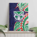 New Zealand Warriors Canvas Wall Art Polynesian Tribal Tattoo Pacific Sport Art