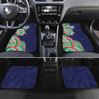 New Zealand Warriors Car Mats Polynesian Tribal Tattoo Pacific Sport Art
