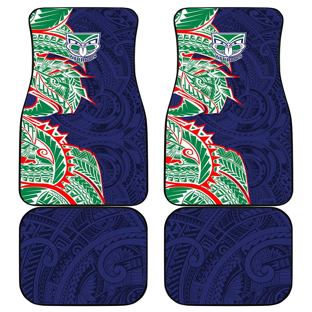 New Zealand Warriors Car Mats Polynesian Tribal Tattoo Pacific Sport Art
