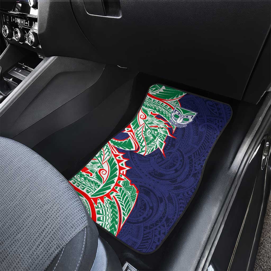 New Zealand Warriors Car Mats Polynesian Tribal Tattoo Pacific Sport Art
