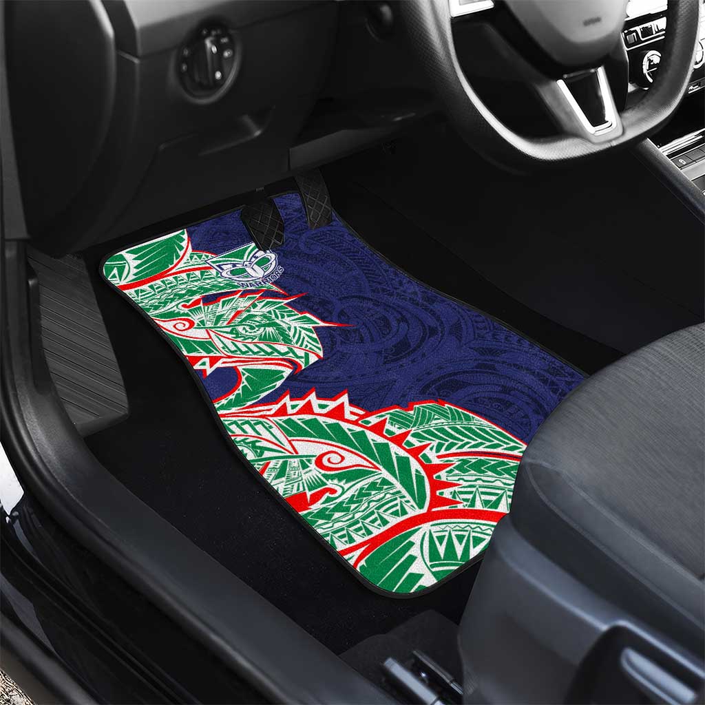 New Zealand Warriors Car Mats Polynesian Tribal Tattoo Pacific Sport Art