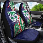 New Zealand Warriors Car Seat Cover Polynesian Tribal Tattoo Pacific Sport Art