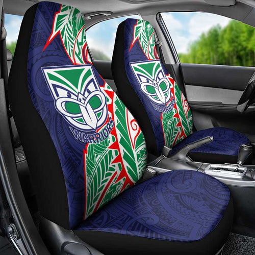 New Zealand Warriors Car Seat Cover Polynesian Tribal Tattoo Pacific Sport Art