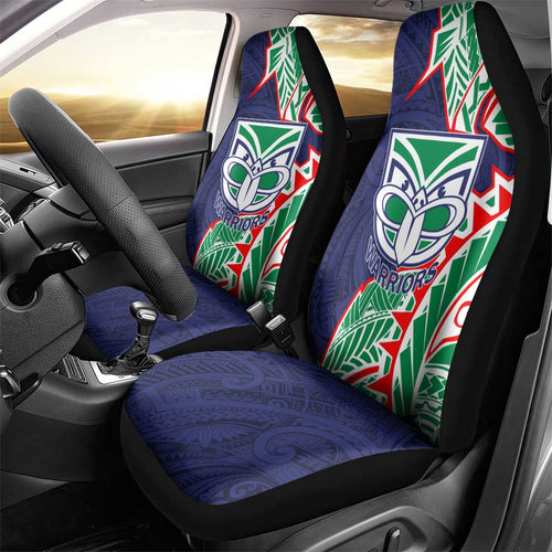 New Zealand Warriors Car Seat Cover Polynesian Tribal Tattoo Pacific Sport Art