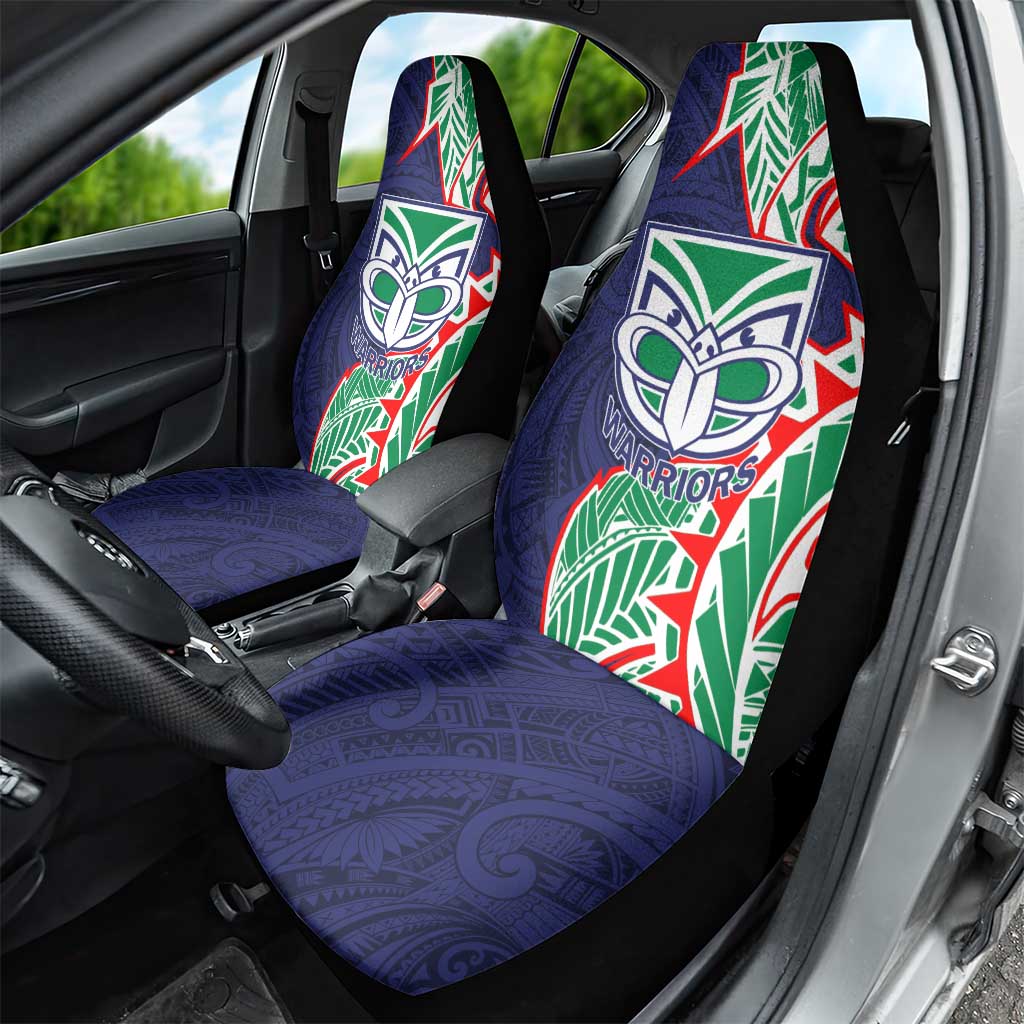 New Zealand Warriors Car Seat Cover Polynesian Tribal Tattoo Pacific Sport Art