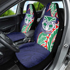New Zealand Warriors Car Seat Cover Polynesian Tribal Tattoo Pacific Sport Art