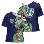 New Zealand Warriors Cross Shoulder Shirt Polynesian Tribal Tattoo Pacific Sport Art