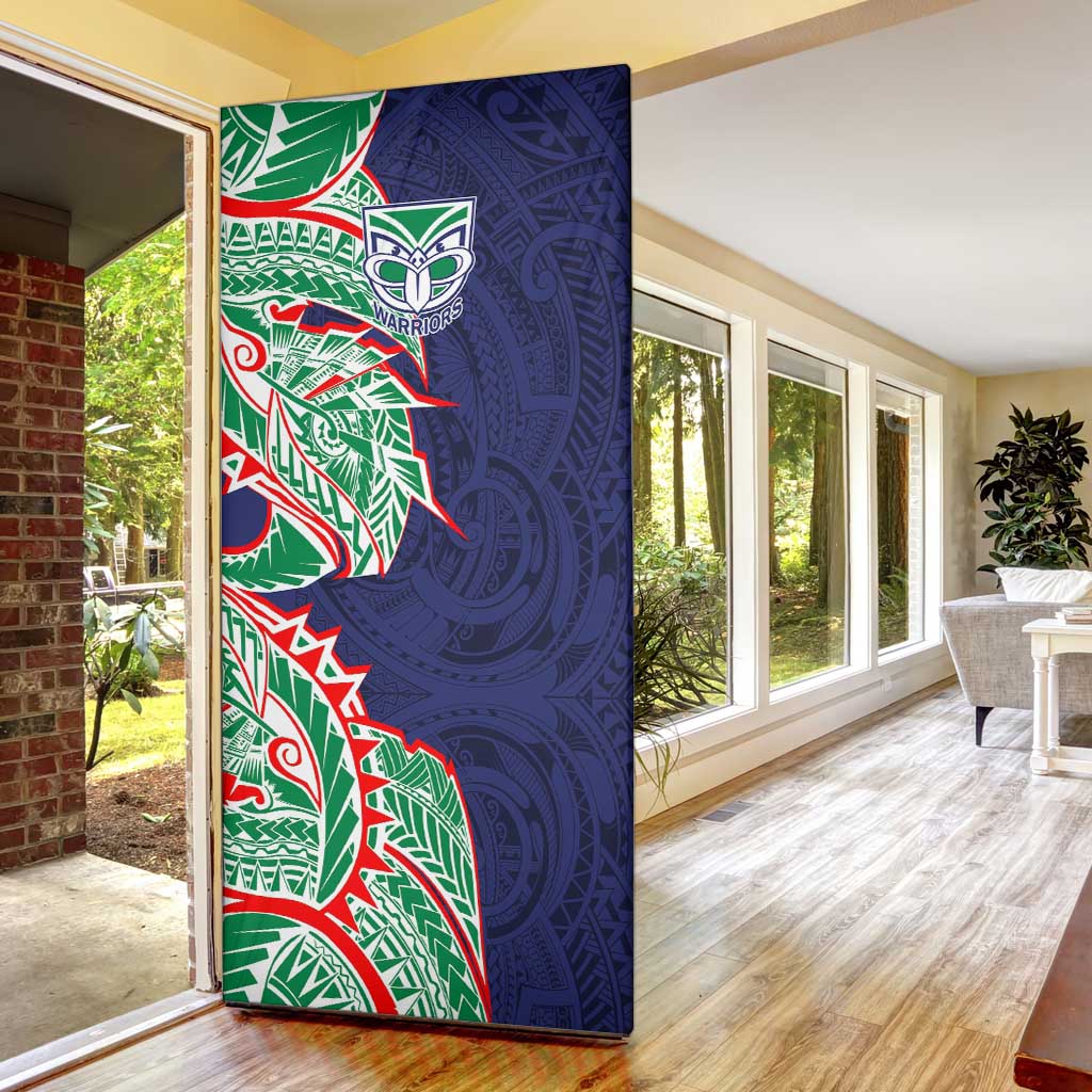 New Zealand Warriors Door Cover Polynesian Tribal Tattoo Pacific Sport Art