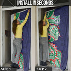 New Zealand Warriors Door Cover Polynesian Tribal Tattoo Pacific Sport Art