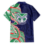 New Zealand Warriors Family Matching Mermaid Dress and Hawaiian Shirt Polynesian Tribal Tattoo Pacific Sport Art