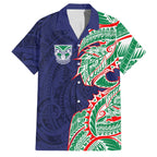 New Zealand Warriors Family Matching Puletasi and Hawaiian Shirt Polynesian Tribal Tattoo Pacific Sport Art