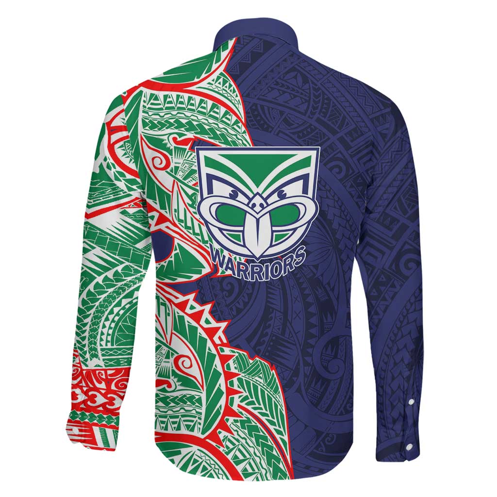 New Zealand Warriors Family Matching Summer Maxi Dress and Hawaiian Shirt Polynesian Tribal Tattoo Pacific Sport Art