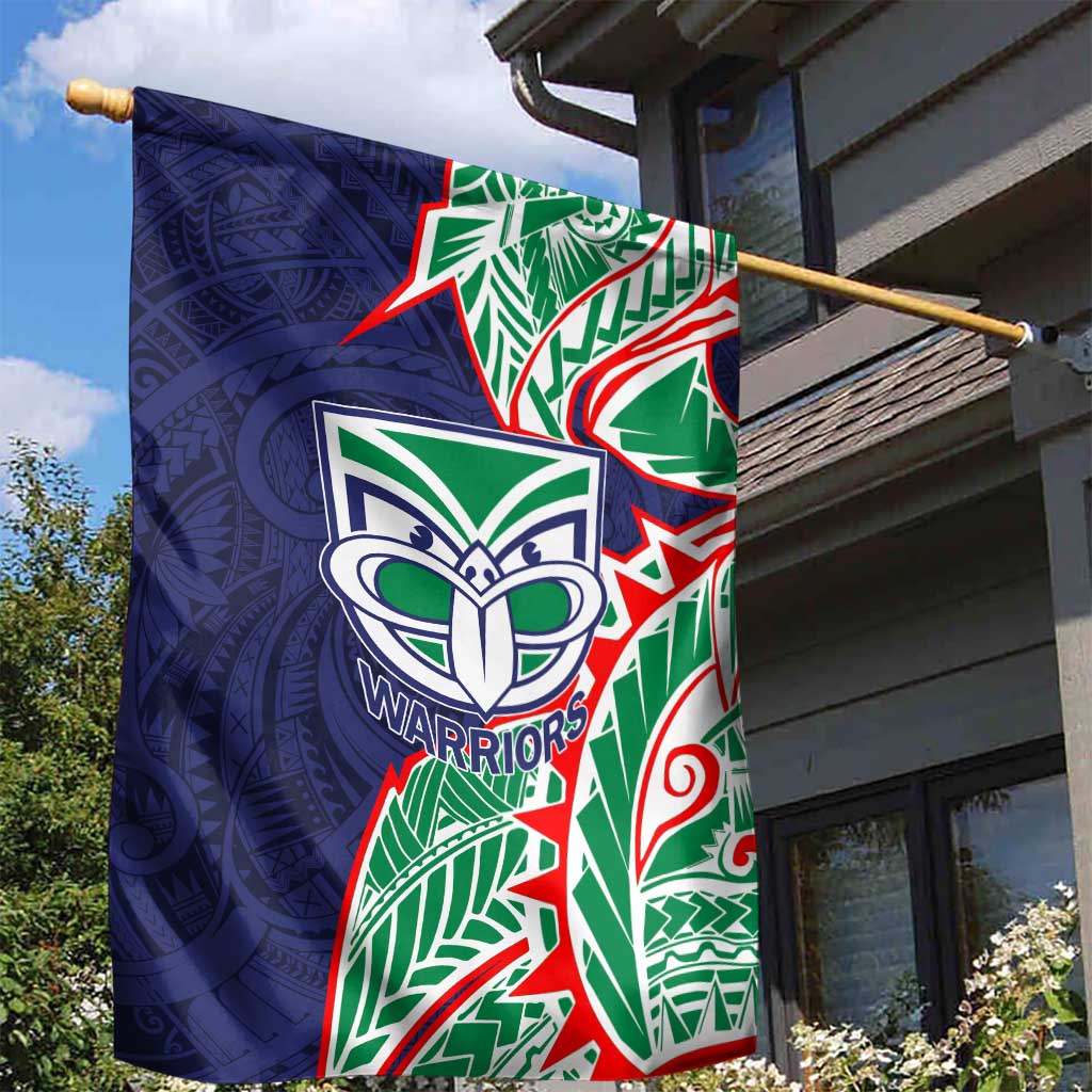 New Zealand Warriors Garden Flag Polynesian Tribal Tattoo Pacific Sport Art