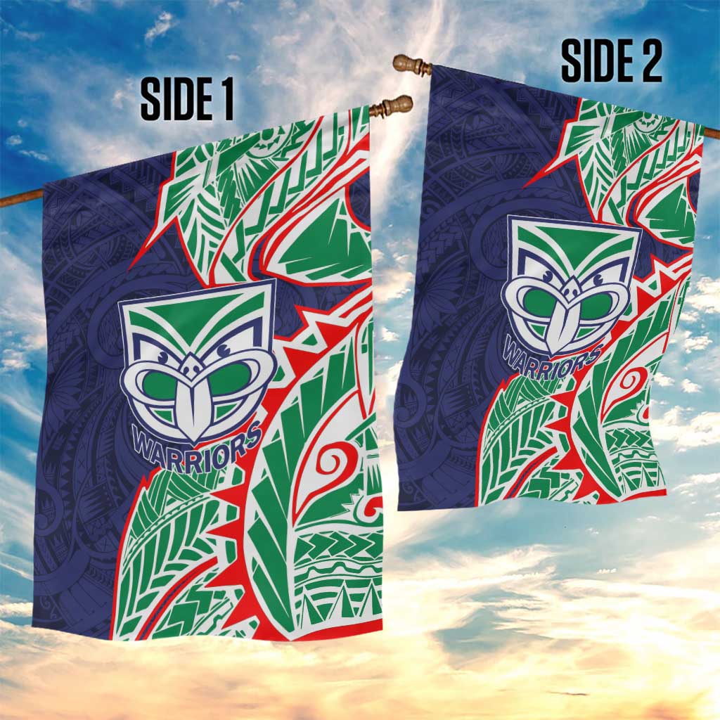 New Zealand Warriors Garden Flag Polynesian Tribal Tattoo Pacific Sport Art
