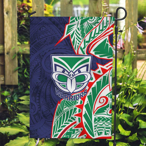 New Zealand Warriors Garden Flag Polynesian Tribal Tattoo Pacific Sport Art