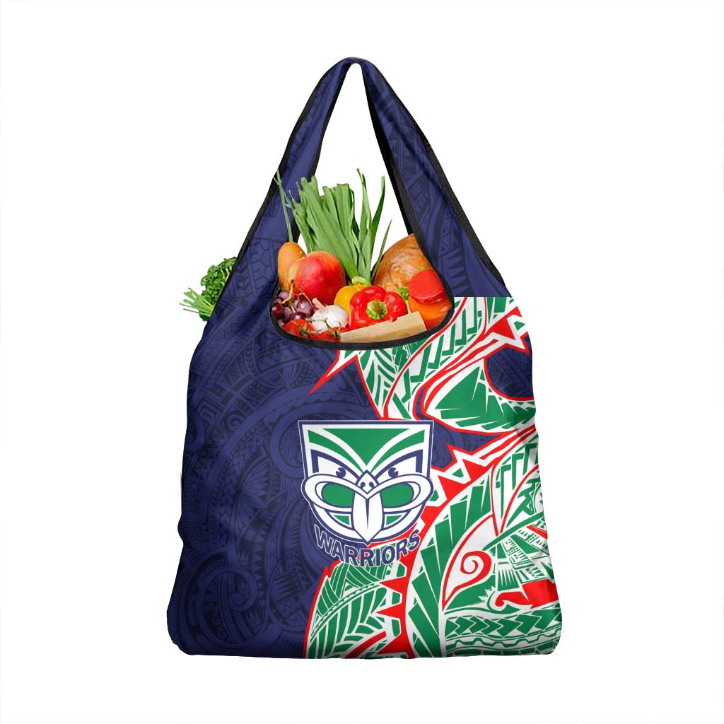 New Zealand Warriors Grocery Bag Polynesian Tribal Tattoo Pacific Sport Art
