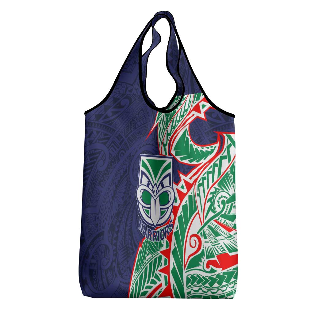 New Zealand Warriors Grocery Bag Polynesian Tribal Tattoo Pacific Sport Art