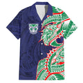 New Zealand Warriors Hawaiian Shirt Polynesian Tribal Tattoo Pacific Sport Art