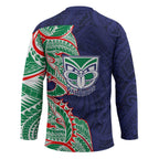 New Zealand Warriors Hockey Jersey Polynesian Tribal Tattoo Pacific Sport Art
