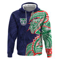 New Zealand Warriors Hoodie Polynesian Tribal Tattoo Pacific Sport Art
