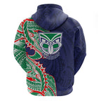 New Zealand Warriors Hoodie Polynesian Tribal Tattoo Pacific Sport Art