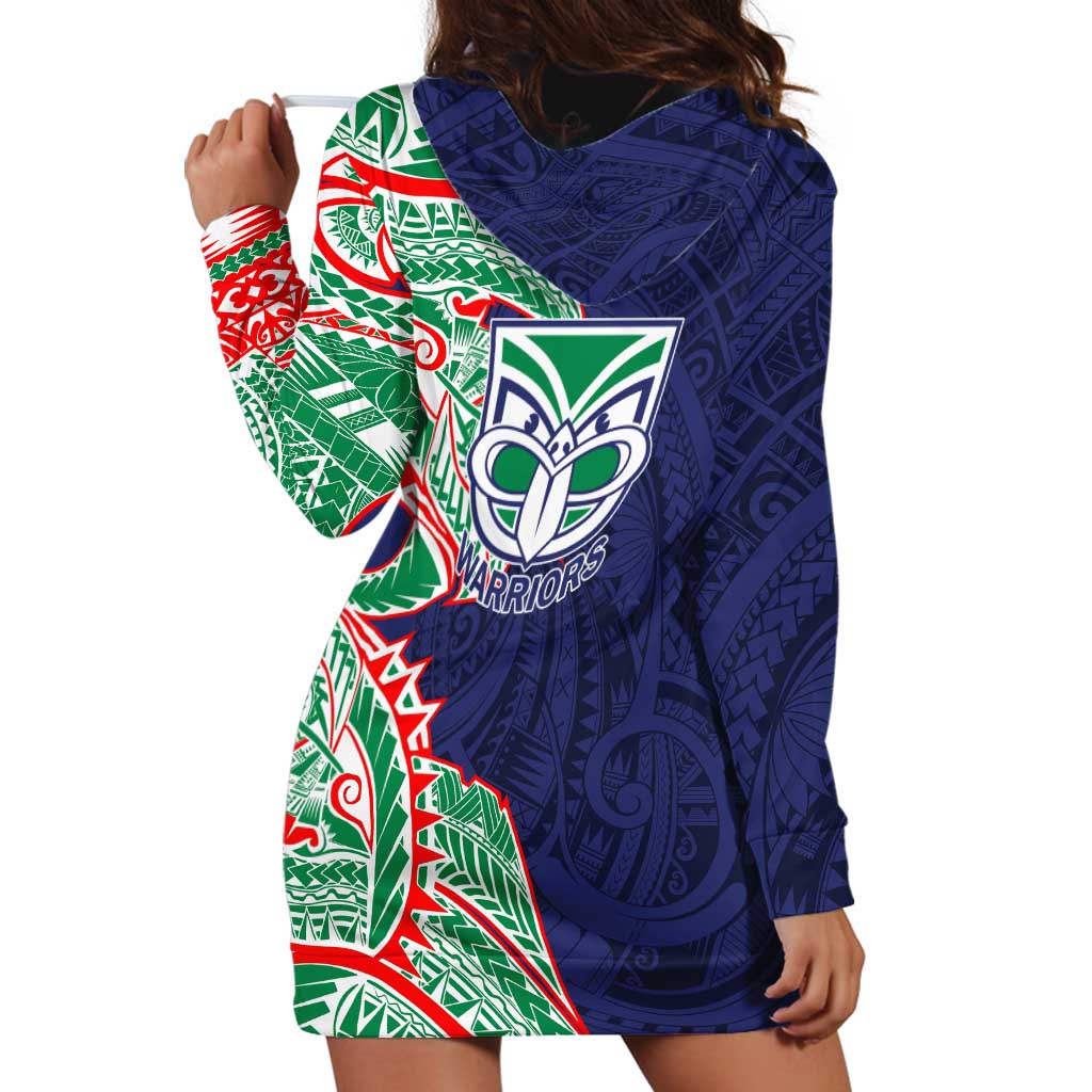 New Zealand Warriors Hoodie Dress Polynesian Tribal Tattoo Pacific Sport Art