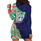 New Zealand Warriors Hoodie Dress Polynesian Tribal Tattoo Pacific Sport Art