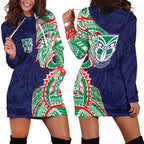 New Zealand Warriors Hoodie Dress Polynesian Tribal Tattoo Pacific Sport Art