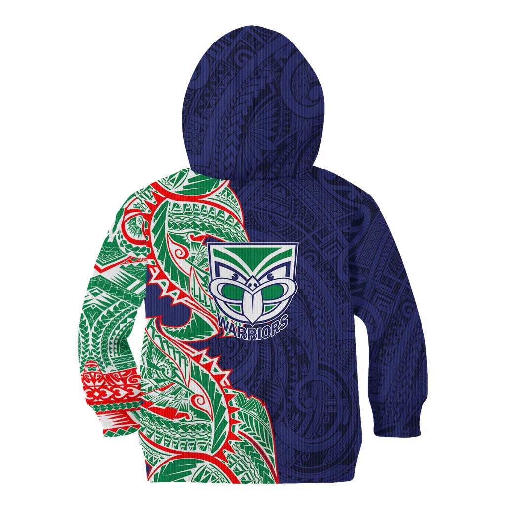New Zealand Warriors Kid Hoodie Polynesian Tribal Tattoo Pacific Sport Art