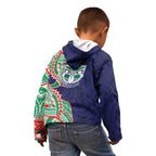 New Zealand Warriors Kid Hoodie Polynesian Tribal Tattoo Pacific Sport Art