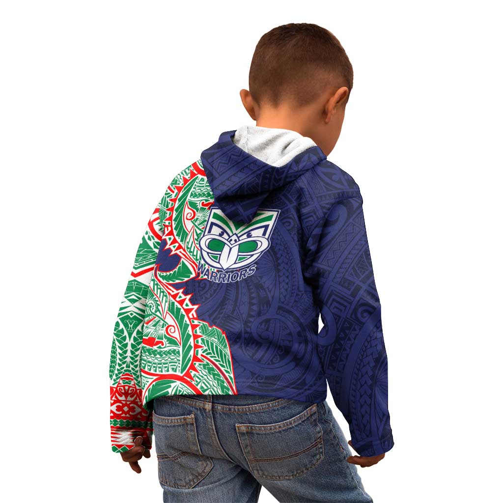 New Zealand Warriors Kid Hoodie Polynesian Tribal Tattoo Pacific Sport Art