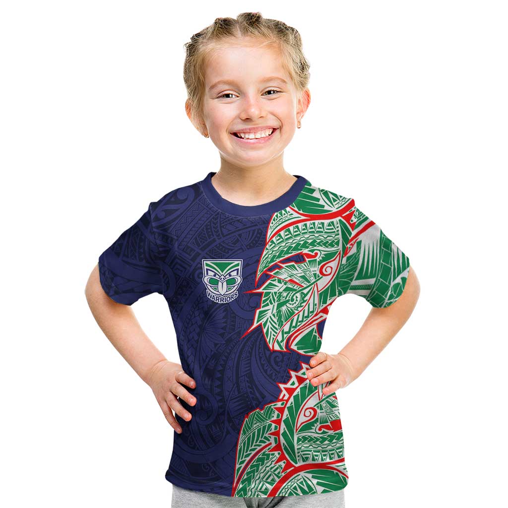 New Zealand Warriors Kid T Shirt Polynesian Tribal Tattoo Pacific Sport Art