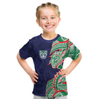 New Zealand Warriors Kid T Shirt Polynesian Tribal Tattoo Pacific Sport Art