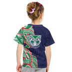 New Zealand Warriors Kid T Shirt Polynesian Tribal Tattoo Pacific Sport Art