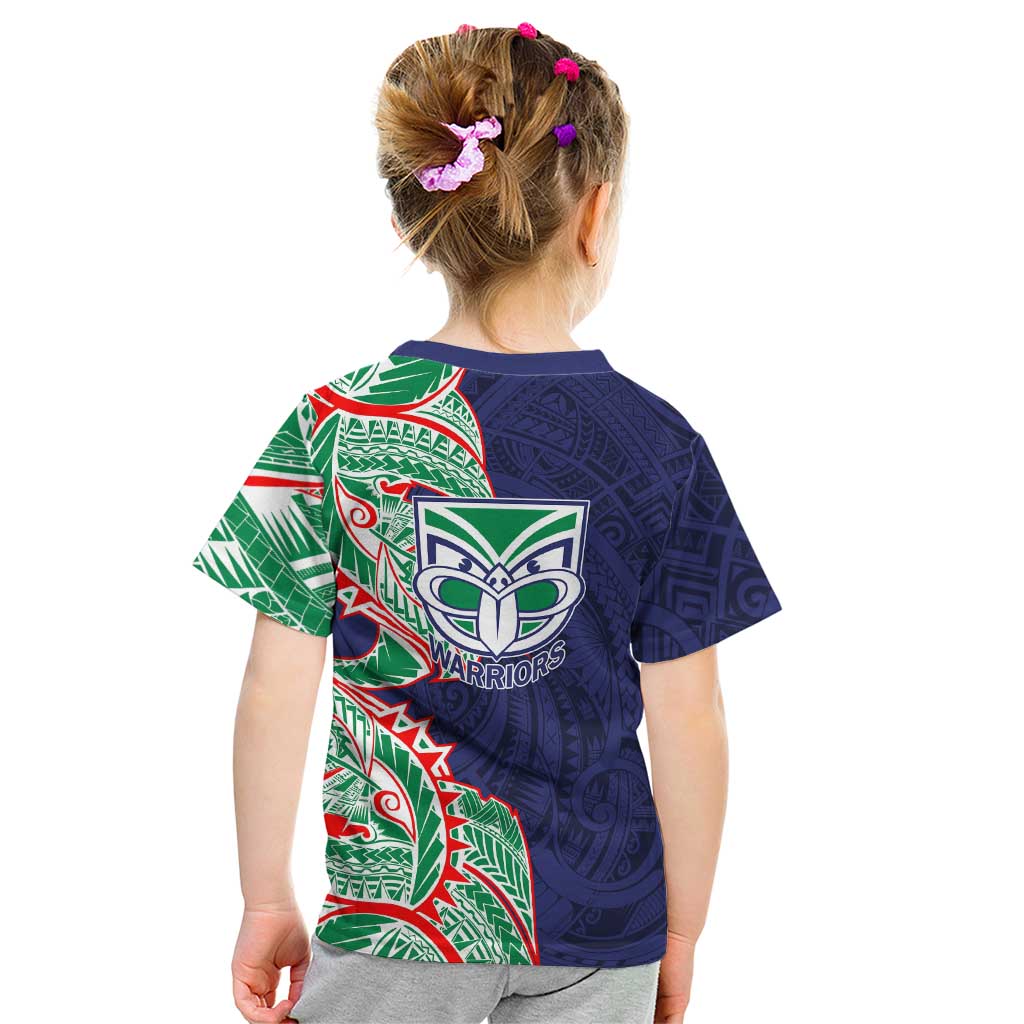 New Zealand Warriors Kid T Shirt Polynesian Tribal Tattoo Pacific Sport Art