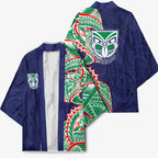 New Zealand Warriors Kimono Polynesian Tribal Tattoo Pacific Sport Art