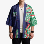 New Zealand Warriors Kimono Polynesian Tribal Tattoo Pacific Sport Art