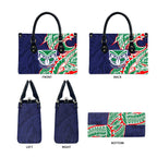 New Zealand Warriors Leather Bag Polynesian Tribal Tattoo Pacific Sport Art