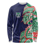 New Zealand Warriors Long Sleeve Shirt Polynesian Tribal Tattoo Pacific Sport Art