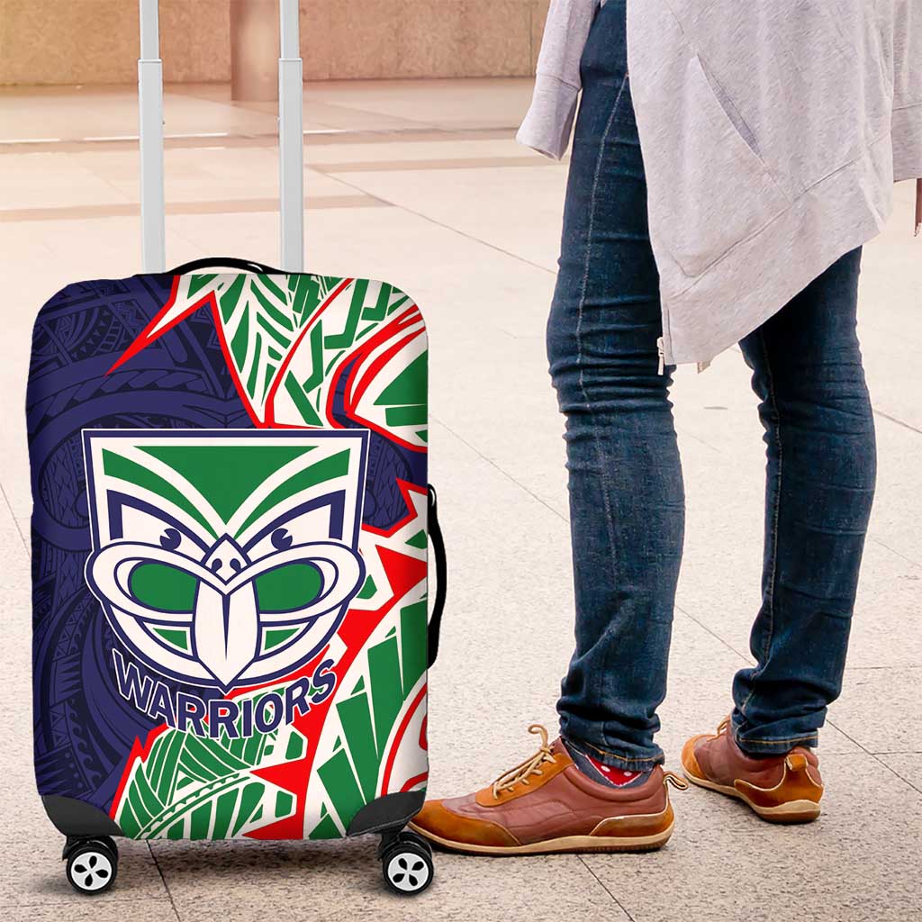 New Zealand Warriors Luggage Cover Polynesian Tribal Tattoo Pacific Sport Art