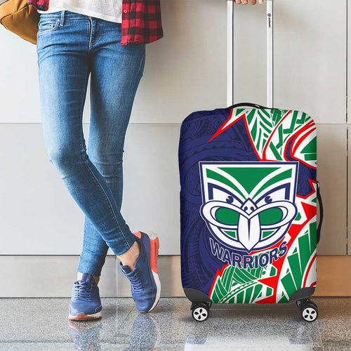 New Zealand Warriors Luggage Cover Polynesian Tribal Tattoo Pacific Sport Art