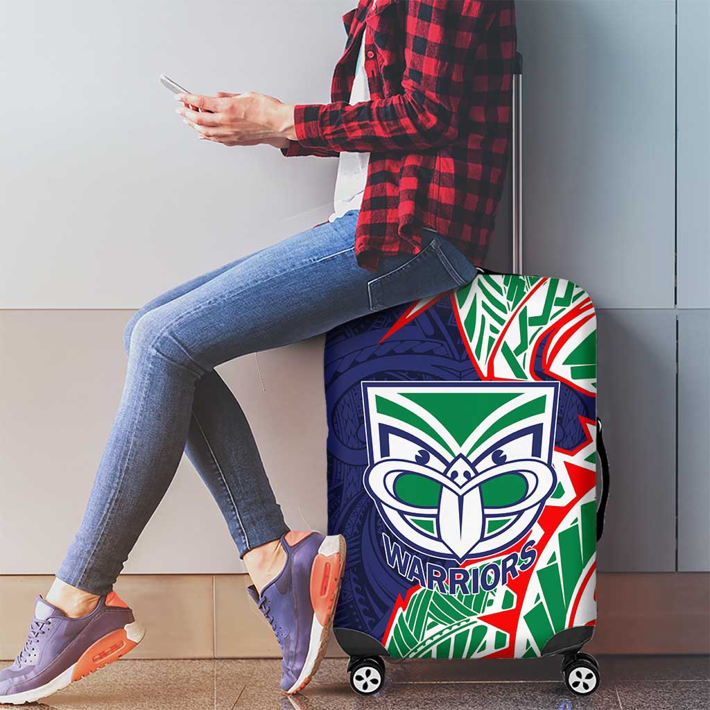 New Zealand Warriors Luggage Cover Polynesian Tribal Tattoo Pacific Sport Art