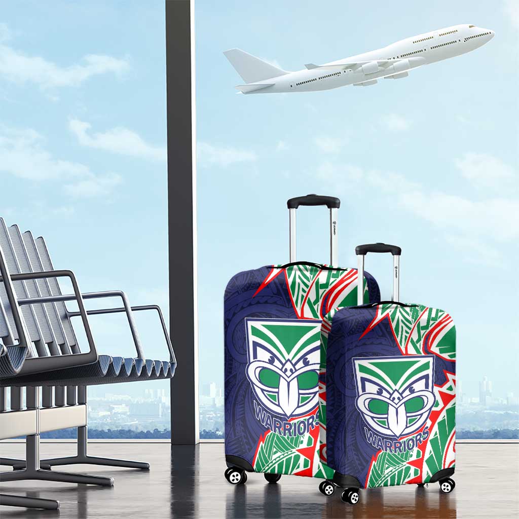 New Zealand Warriors Luggage Cover Polynesian Tribal Tattoo Pacific Sport Art