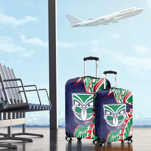 New Zealand Warriors Luggage Cover Polynesian Tribal Tattoo Pacific Sport Art