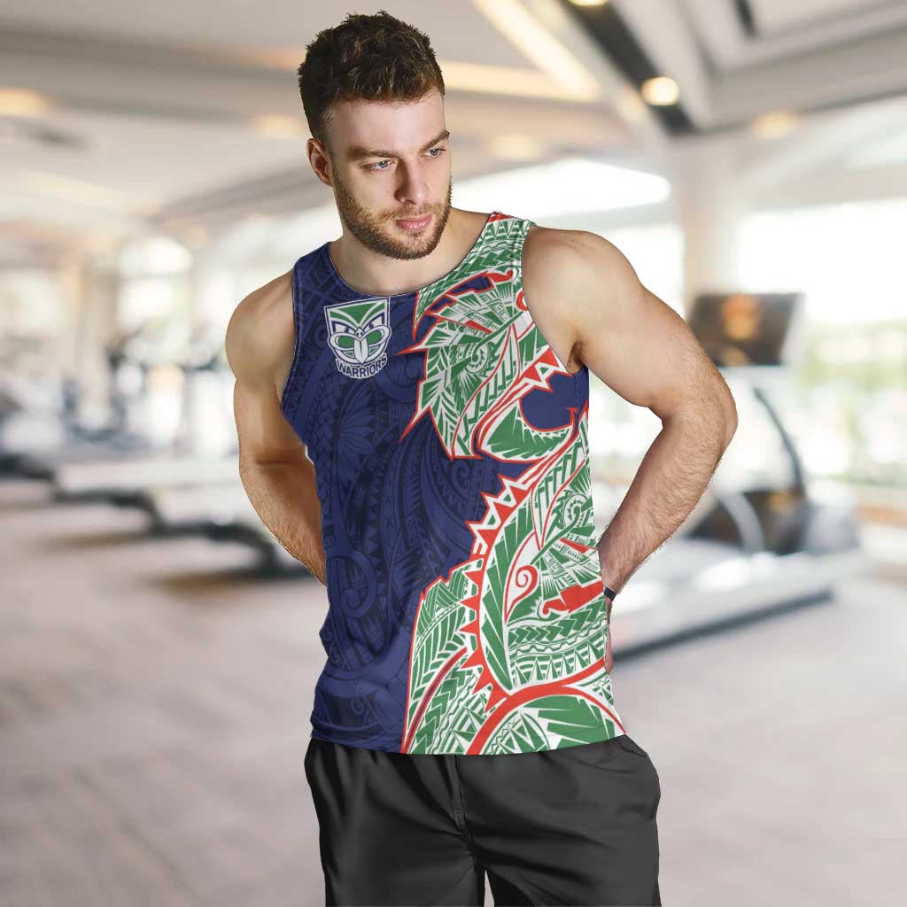 New Zealand Warriors Men Tank Top Polynesian Tribal Tattoo Pacific Sport Art