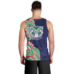 New Zealand Warriors Men Tank Top Polynesian Tribal Tattoo Pacific Sport Art