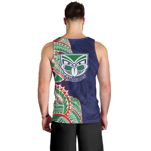 New Zealand Warriors Men Tank Top Polynesian Tribal Tattoo Pacific Sport Art