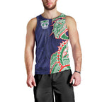 New Zealand Warriors Men Tank Top Polynesian Tribal Tattoo Pacific Sport Art